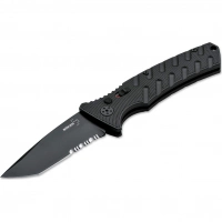 Автоматический складной нож Boker Strike Tanto All Black, сталь AUS-8, рукоять алюминий купить в Костроме