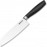 Кухонный нож шефа Bker Core Santoku, 163 мм, сталь X50CrMoV15, рукоять пластик купить в Костроме