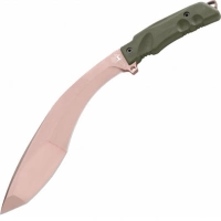 Мачете Fox Extreme Tactical Trakker Kukri, сталь N690, рукоять Forprene, зеленый купить в Костроме