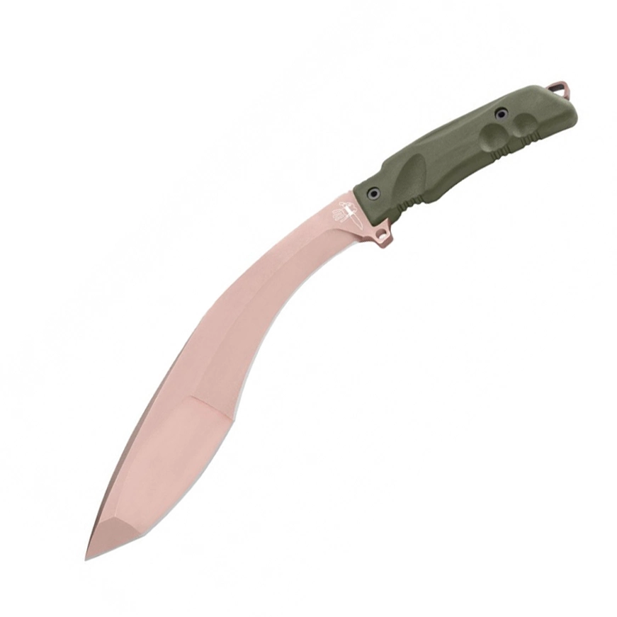 Мачете Fox Extreme Tactical Trakker Kukri, сталь N690, рукоять Forprene, зеленый