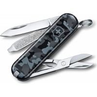 Нож перочинный Victorinox  Classic, сталь X55CrMo14, рукоять Cellidor®, синий камуфляж купить в Костроме