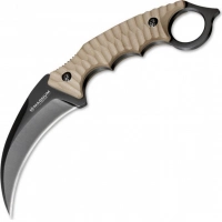 Нож с фиксированным клинком Magnum Spike Karambit — Boker 02SC028, сталь 440A EDP, рукоять стеклотекстолит G10, песочный купить в Костроме