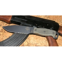 Нож с фиксированным клинком Ontario «RD6 Black Micarta», серрейтор купить в Костроме