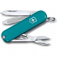 Нож Victorinox Classic SD Colors, Mountain Lake (0.6223.23G) бирюзовый, 7 функций 58мм купить в Костроме