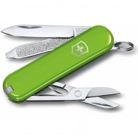 Нож Victorinox Classic SD Colors, Smashed Avocado (0.6223.43G) светло-зелёный, 7 функций 58мм купить в Костроме