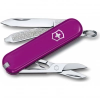 Нож Victorinox Classic SD Colors, Tasty Grape (0.6223.52G) пурпурный, 7 функций 58мм купить в Костроме