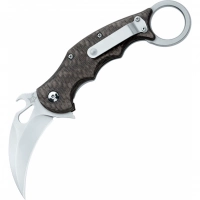 Складной нож Fox IKBS Ball Bearing Karambit, сталь Elmax, рукоять титановый сплав 6Al4V, чёрный купить в Костроме