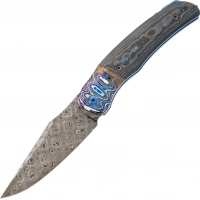 Складной нож TI-Rex Custom Assassin, сталь Balbach Damascus, рукоять Black Timascus CF купить в Костроме