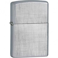 Зажигалка ZIPPO Linen Weave с покрытием Brushed Chrome, латунь/сталь, серебристая, матовая, 36x12x56 мм купить в Костроме