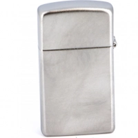 Зажигалка ZIPPO Slim® с покрытием Satin Chrome™, латунь/сталь, серебристая, матовая, 30х10×55 мм купить в Костроме