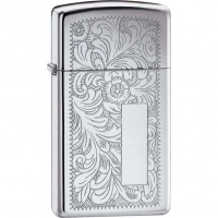 Зажигалка ZIPPO Slim® Venetian® с покрытием High Polish Chrome купить в Костроме