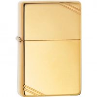 Зажигалка ZIPPO Vintage™ с покрытием High Polish Brass купить в Костроме